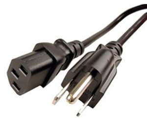 Prong Viewsonic LCD Computer monitor Power cord cable  