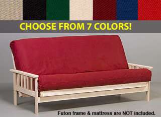 PREMIUM FUTON COVER   Queen Size, Choose from 7 Colors  