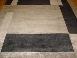   Modern Plush Wool Hand knotted Contemporary Area Rug Free Ship  