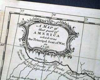   Century AMERICA MAP French & Indian War FORT OSWEGO NY 1757 Magazine