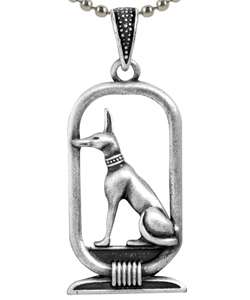 Pewter Egyptian Anubis Necklace  