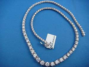 AMAZING 8,5 CARAT TENNIS NECKLACE 30,5 GRAMS GRADUATED HIGH END 