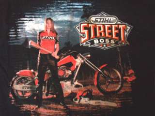 STIHL SAWS CUSTOM CHOPPER SHIRT Street Boss Motorcycle  