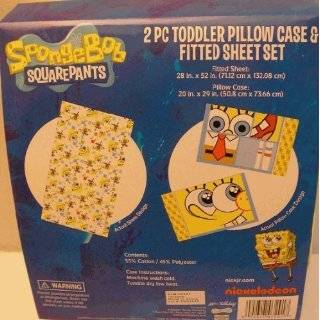  SpongeBob 4 Piece Reversible Toddler Bedding Set: Baby