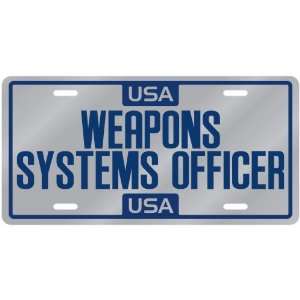  New  Usa Weapons Systems Officer  License Plate 