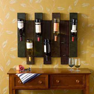 SEI Navarra Wall Mount Art Wine Bottle Rack HZ1012 0 37732 01012 0 