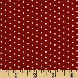 44 Wide Moda Countdown To Christmas Mini Dots Rudolph Red Fabric By 