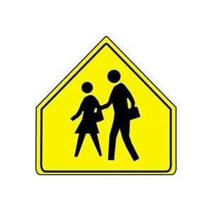  SCHOOL CROSSING PICTORIAL Sign   30 x 30 .080 High 
