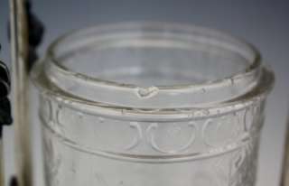 19C ROGERS SMITH & CO SILVER PLATE & CUT GLASS PICKLE CASTOR CRUET NO 