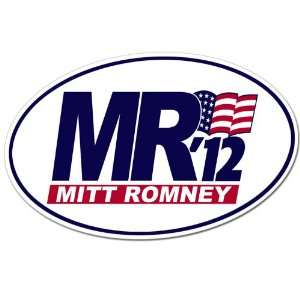  MR12 Oval Mitt Romney Election Sticker 