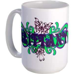  Brittanys Butterfly Name Cool Large Mug by  