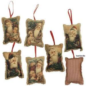  Santa Fabric Ornaments
