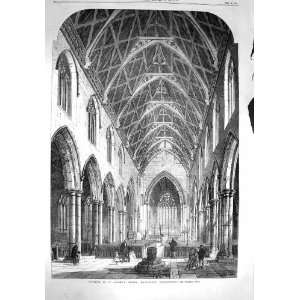   1867 Interior Andrews Church Heckington Lincolnshire