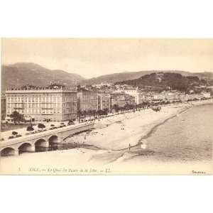  1920s Vintage Postcard Le Quai du Palais   Palace Pier 