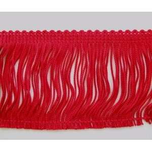   Red Chainette Fringe Trim Rayon 037 By The Yard Arts, Crafts & Sewing