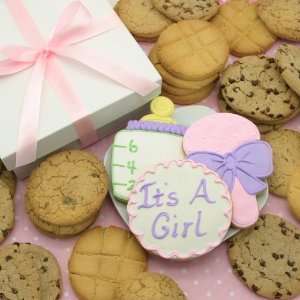 Its a Girl Personalized Cookie Gift Box Grocery & Gourmet Food