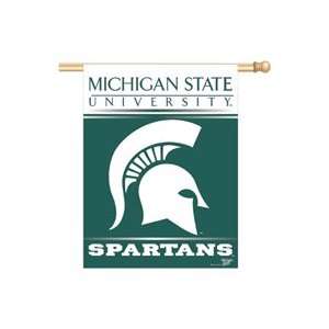 Michigan State Vertical Banner Flag:  Sports & Outdoors