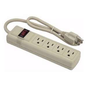  Chicago Four Outlet Power Strip With Surge Protector 