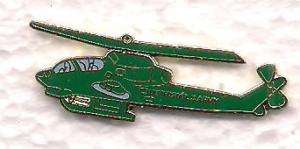 US Army AH 1 Huey Cobra the Snake Attack helicopter Pin  