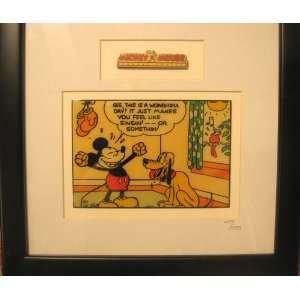 Disney Art Mickey Mouse Sunday Comic Set Framed:  Home 