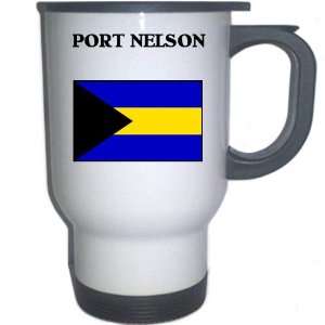    Bahamas   PORT NELSON White Stainless Steel Mug 