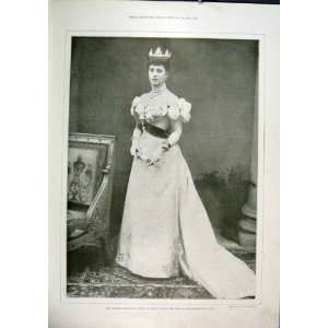  Portrait Alexandra Queen Ireland India Britain Print