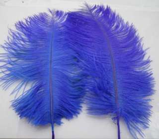 Especi 18 23cm/7 9 Long 10PCS BLUE pretty Ostrich Feathers