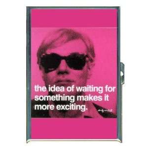 ANDY WARHOL WAITING EXCITING ID CREDIT CARD WALLET CIGARETTE CASE 