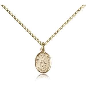  Gold Filled St. Saint Augustine of Hippo Medal Pendant 1/2 