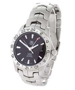 Tag Heuer Link Mens Stainless Steel GMT Watch  Overstock