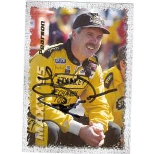 Larry Pearson Autographed/Hand Signed Trading Card (Auto Racing) Maxx 