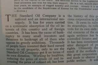 Teddy Roosevelt & Family 1905 Kansas v Standard Oil  