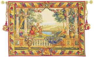 LARGE MEDIEVAL VERSAILLES CASTLE WALL HANGING TAPESTRY  