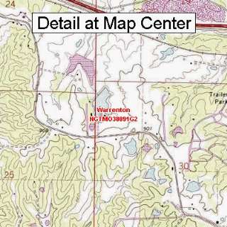 USGS Topographic Quadrangle Map   Warrenton, Missouri (Folded 