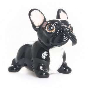  Black and White French Bull Dog Bank Baby