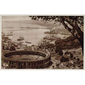   City Harbor Bullring Print   Original Photogravure