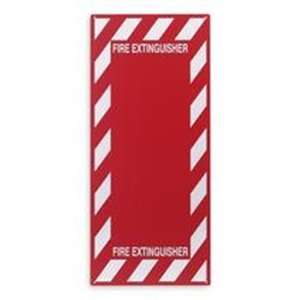   FEBACK Sign,29X13,Back Plate,Fire Extinguisher 