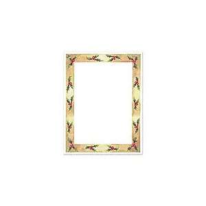    Parchment Holly Lettsheet Letter Sheets Stationery