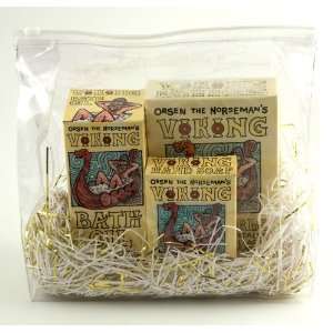 Imported Viking Herbal Bath & Body Gift Set, Soap, Bath Oil, Herbal 