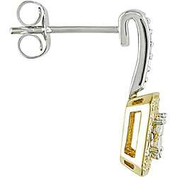 10k Two tone Gold 3/8ct TDW Diamond Earrings (H I, I1 I2)  Overstock 