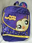   WITH TAGS   16 LITTLEST PET SHOP SCHOOL BACKPACK BABY BLUE MONKEY BAG