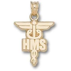   Medical HMS Caduceus Pendant (Gold Plated)