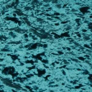 57 Wide Stretch Textured Velvet Teal Fabric By The Yard 