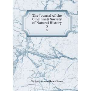  Journal of the Cincinnati Society of Natural History. 3 Cincinnati 