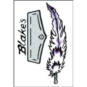    Blakes & Feather (Full Size) Temporaray Tattoo Toys & Games