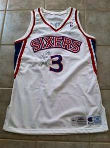 Allen Iverson Philadelphia 76ers Professional Model Rookie Jersey curt 