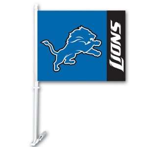  Detroit Lions   Car Window Flags (set of 2 flags): Sports 