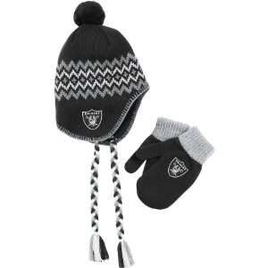   Raiders Toddler Knit Hat And Glove Set Toddler