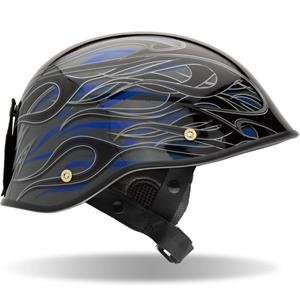  Bell Drifter DLX Flames Helmet   X Large/Black/Blue 