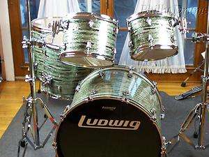 Ludwig USA Custom Keystone 5pc Drum Kit/Set Mint Oyster  